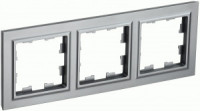 IEK BRITE Рамка СУ 3 мест. РУ-3-БрС сталь BR-M32-K46