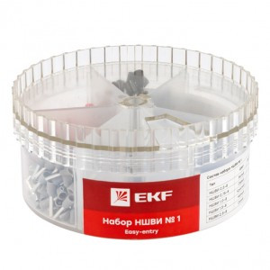 EKF PROxima Набор наконечников НШВИ №1 (0,5-2,5мм2) бокс nabor-nshvi-1