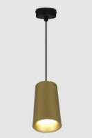 General св-к подвес спот под лампу GU10 70х110 Радиант золото/черный GWL-GU10-M-IP20 662007