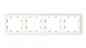 Systeme Electric AtlasDesign ANTIQUE рамка СУ 4 мест. ЖЕМЧУГ ATN100404 (5!)