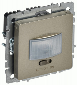 IEK BRITE Датчик движения ДС10-1-БрШ шампань, max 500Вт, 160гр, 6М, IP20 BR-MS10-N-150-05-K37