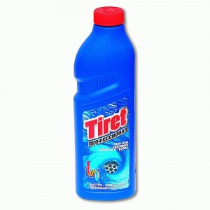 Средство для прочистки канализационных труб TIRET Professional (Тирет Профессионал) 1000мл,ш/к 01119