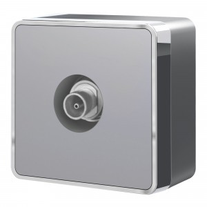 Werkel роз. TV ОУ 1 мест. оконечн. Gallant (серебряный) W5083006 a052778