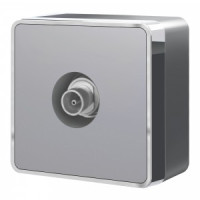 Werkel роз. TV ОУ 1 мест. оконечн. Gallant (серебряный) W5083006 a052778