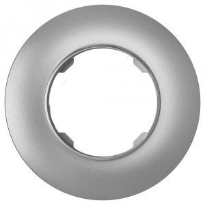 Bylectrica РЕТРО ПРОВАНС круг Рамка 1 мест.,  (ЮЛИГ.735212.494 серебро)