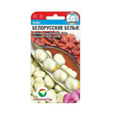Бобы Белорусские белые СибСад Ц