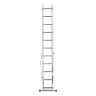 Лестница, 2 х 11 ступеней, алюминиевая, двухсекционная, Сибртех