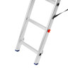 Лестница, 2 х 11 ступеней, алюминиевая, двухсекционная, Сибртех