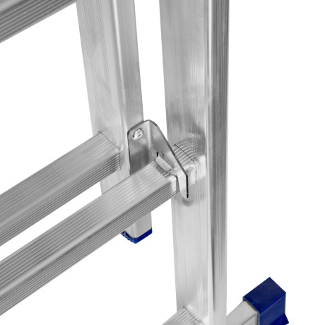 Лестница, 2 х 11 ступеней, алюминиевая, двухсекционная, Сибртех