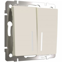 Werkel мех. выкл. СУ 2 кл. (инд.) (айвори матовый) a059282 W1120162