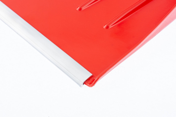 Лопата для уборки снега пластиковая, красная, 400 х 420 мм, без черенка, Сибртех