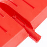 Лопата для уборки снега пластиковая, красная, 400 х 420 мм, без черенка, Сибртех
