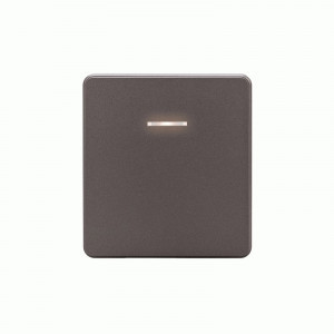 KRANZ MIELE ROUND мех. выкл. (перекл.) 1 кл. СУ проходной (инд.) 10А титан KR-78-0716-2