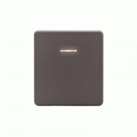 KRANZ MIELE ROUND мех. выкл. (перекл.) 1 кл. СУ проходной (инд.) 10А титан KR-78-0716-2