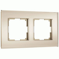 Werkel рамка СУ 2 мест. Senso (шампань, стекло soft-touch) W0023111 a064577