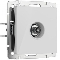 Werkel мех. роз. СУ 1 мест. TV (ТВ) оконечная (белый акрил) W1183041 a064018