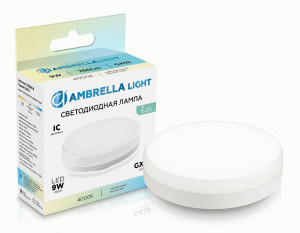 Ambrella лампа св/д GX53 9W(760lm) 4000K 4K 74х28 IC 530904