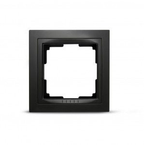Smartbuy Нептун Рамка 1-местная пластик черная  (SBE-05b-Plastic-FR-1)