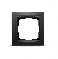 Smartbuy Нептун Рамка 1-местная пластик черная  (SBE-05b-Plastic-FR-1)