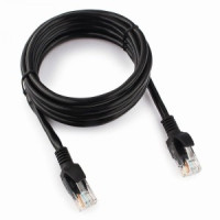 Cablexpert патч-корд UTP cat5e, 2м, литой, многожильный (черный)