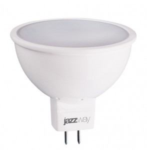 Jazzway MR16 GU5.3 5W(400lm) 3000K 2K 50x49 матовая  .1037077A
