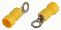 ЭРА наконечник кольцевой изол. НКИ 2,5-6 мм2 d4мм желтый   (уп.50шт, цена за уп ) 63317
