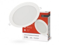 ASD/inHome св-к встр. св/д даунлайт RLP 24W(1440lm) 6500K 6K d300(280)x18 круг белый IP40 8483