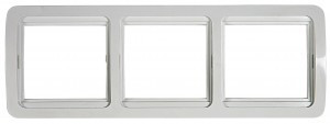 ASD/InHome CLASSICO рамка. СУ 3 мест. бел. (горизонт.) 2303H