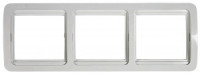 ASD/InHome CLASSICO рамка. СУ 3 мест. бел. (горизонт.) 2303H