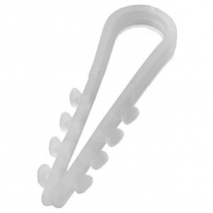 Bylectrica дюбель- хомут для круглого кабеля 11-18мм, бел. (цена за уп.100 шт.) ДХК 11-18