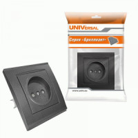 UNIVersal Бриллиант роз. СУ 1 мест. графит (керам. осн., шторки) 7947595-Gr