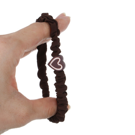 ЮНИLOOK Резинки для волос 3шт, d5,5см, полиэстер, пластик, 3 цветовых сочетания, ACS-109