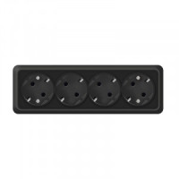 UNIVersal Олимп роз. ОУ 4 мест. (земля) черный (пласт.осн.) 2221