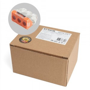 STEKKER клемма СМК LD773-173-1 3х(2,5 - 6 мм2) 450V 41А с пастой (50шт, цена за шт) 39871