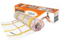 TDM Комфорт теплый пол (нагрев. мат) S=1м2(0,5х2м) 150Вт 2-х жил. клеев. сетка, шнур 2м SQ2501-0001