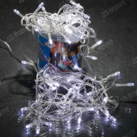 Гирлянда LED L-0-2 72 ламп прозрачный провод белый