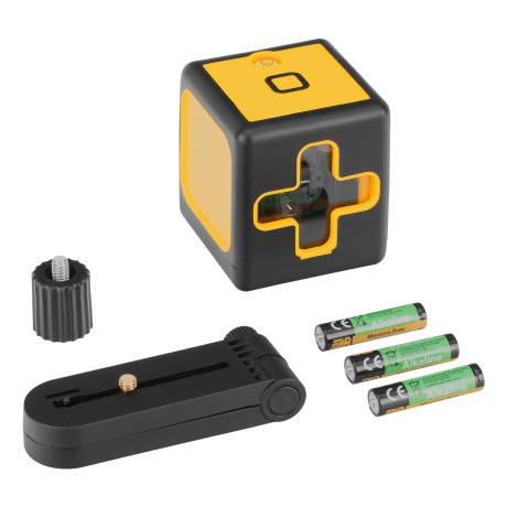 Лазерный уровень DQB, 30 м, зеленый луч, батарейки, сумка Denzel