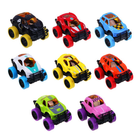 ИГРОЛЕНД Инерционная мини машинка, металл, ABS+PS+PP+TPR, 6х4,5х4 см, 8 диз.