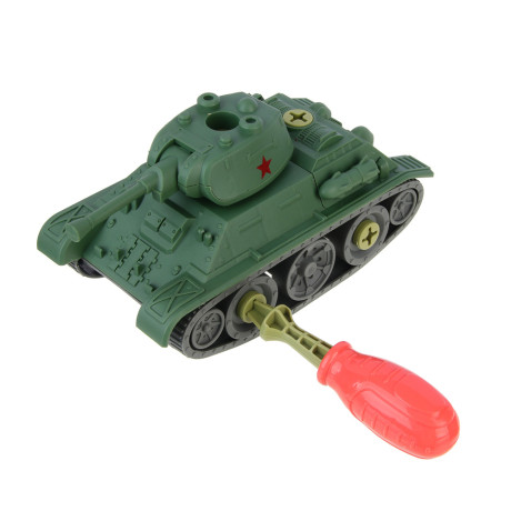 BY Русские Супергерои  УВЗ Танк-конструктор Т-34, отвертка, 11x13x20 см., PP