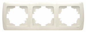 VIKO by Panasonic Carmen Рамка 3 мест. (пост.) гориз. крем. 90572103-RU (Турция)