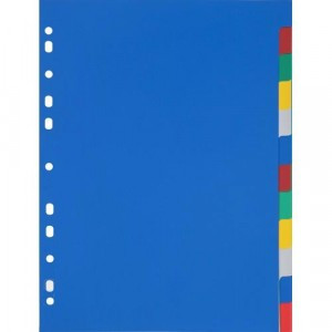 Разделитель листов 12 цв. пластик, Attache Economy 347861