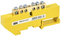 IEK шина PE "земля" на DIN-изол ШНИ-6х9-6-Д-Ж
