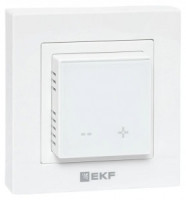 EKF терморегулятор (термостат) сенсорный. СУ 16A, 2 датчика: пола с пров.3м + встр. белый ett-10