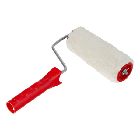 Валик "Натуральный мех", в сборе, 150 мм, D 48 мм, D ручки 6 мм, крепление шплинтом Сибртех