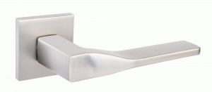 Ручка дверная компл.квадрат.основ. РЕНЦ Турин никель супер матовый INDH 324-03 slim MSN