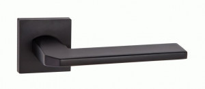 Ручка дверная компл.квадрат.основ. РЕНЦ Кераско черный INDH 97-03 B