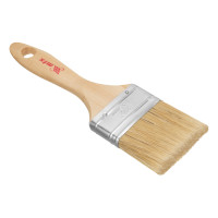 Кисть плоская &quot;Евро&quot; 2.5&quot;, натуральная щетина, деревянная ручка MTX