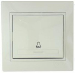 Lezard Мира кнопка звон. СУ 1 кл. 16А крем. (корпус PC) 701-0303-103