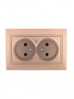 &quot;Lezard Мира роз. СУ 2 мест. 16А коричн. металлик (керамика, корпус PC) 701-3131-128