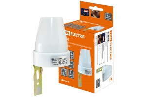 TDM фотореле (датчик освещенности) ФРЛ-02 10А, 2200Вт с регулировкой освещ. 5-50лк SQ0324-0002